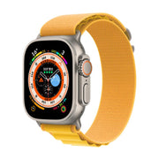 For Apple Watch 46mm / 49mm / 45mm / 44mm Kalebol Aline Nylon Loop Watch Band(Yellow)