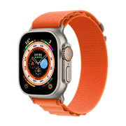 For Apple Watch 46mm / 49mm / 45mm / 44mm Kalebol Aline Nylon Loop Watch Band(Orange)