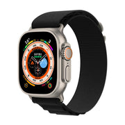 For Apple Watch 46mm / 49mm / 45mm / 44mm Kalebol Aline Nylon Loop Watch Band(Black)