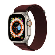For Apple Watch 42mm / 41mm / 40mm / 38mm Kalebol Aline Nylon Loop Watch Band(Wine Red)