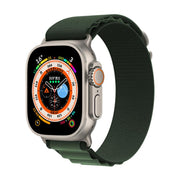 For Apple Watch 42mm / 41mm / 40mm / 38mm Kalebol Aline Nylon Loop Watch Band(Army Green)