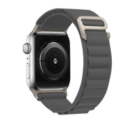 For Apple Watch 42mm / 41mm / 40mm / 38mm Kalebol Aline Nylon Loop Watch Band(Light Grey)