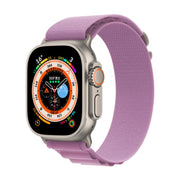 For Apple Watch 42mm / 41mm / 40mm / 38mm Kalebol Aline Nylon Loop Watch Band(Light Purple)