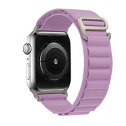 For Apple Watch 42mm / 41mm / 40mm / 38mm Kalebol Aline Nylon Loop Watch Band(Light Purple)