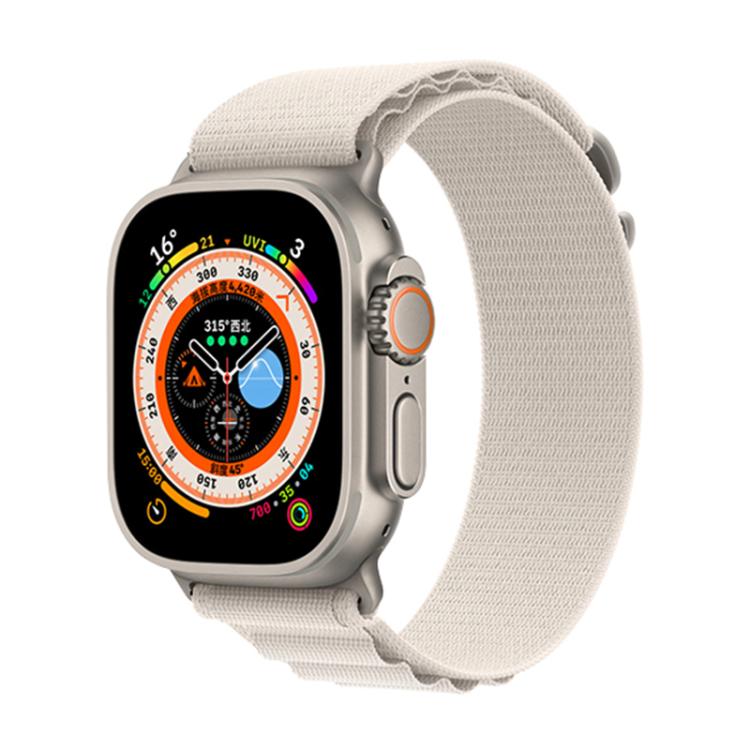 For Apple Watch 42mm / 41mm / 40mm / 38mm Kalebol Aline Nylon Loop Watch Band(Starlight)