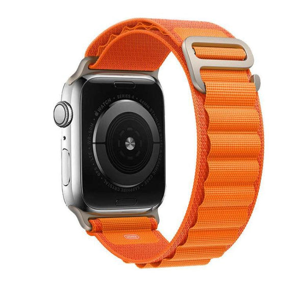 For Apple Watch 42mm / 41mm / 40mm / 38mm Kalebol Aline Nylon Loop Watch Band(Orange)