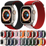 For Apple Watch 46mm / 49mm / 45mm / 44mm Kalebol Aline Nylon Loop Watch Band(Red)