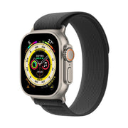 For Apple Watch 42mm / 41mm / 40mm / 38mm Kalebol Wild Track Loop Nylon Watch Band(Black+Grey)