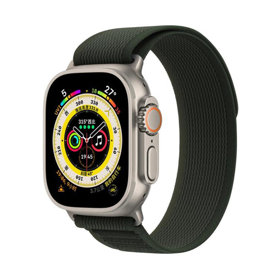 For Apple Watch 42mm / 41mm / 40mm / 38mm Kalebol Wild Track Loop Nylon Watch Band(Army Green)