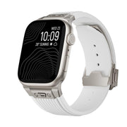 For Apple Watch 42mm / 41mm / 40mm / 38mm Kalebol High Elasticity L-shaped Nail Silicone Strap(White)