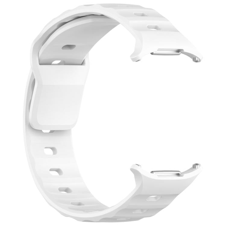 For Samsung Galaxy Watch Ultra 47mm Kalebol Square Buckle Silicone Watch Band(White)
