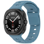 For Samsung Galaxy Watch Ultra 47mm Kalebol Square Buckle Silicone Watch Band(Blue)