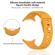 For Samsung Galaxy Watch Ultra 47mm Kalebol Square Buckle Silicone Watch Band(Light Grey)