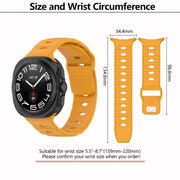 For Samsung Galaxy Watch Ultra 47mm Kalebol Square Buckle Silicone Watch Band(Light Grey)