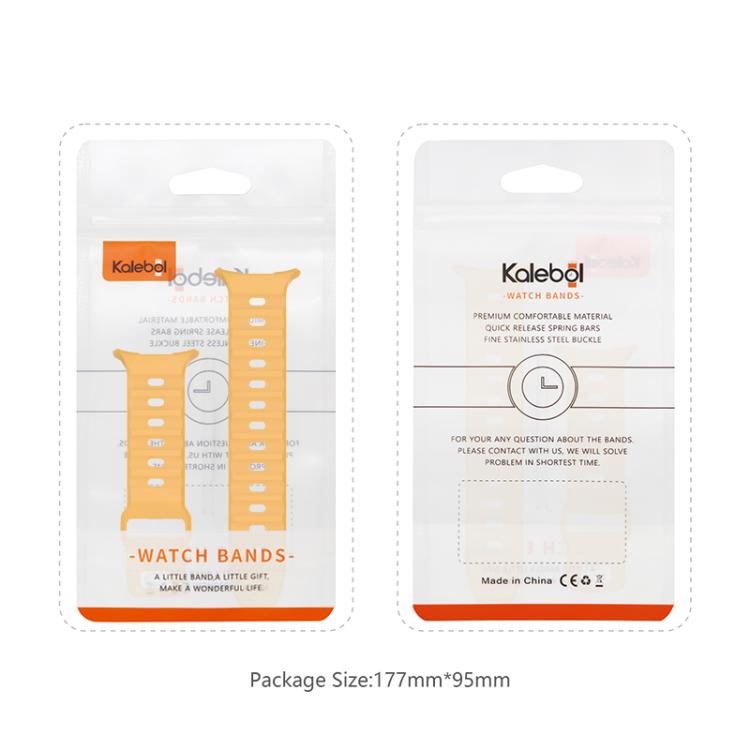 For Samsung Galaxy Watch Ultra 47mm Kalebol Square Buckle Silicone Watch Band(White)