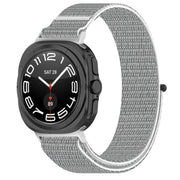 For Samsung Galaxy Watch Ultra 47mm / Ultra 2025 Kalebol Hook and Loop Fastener Nylon Braided Watch Band(Seashell)