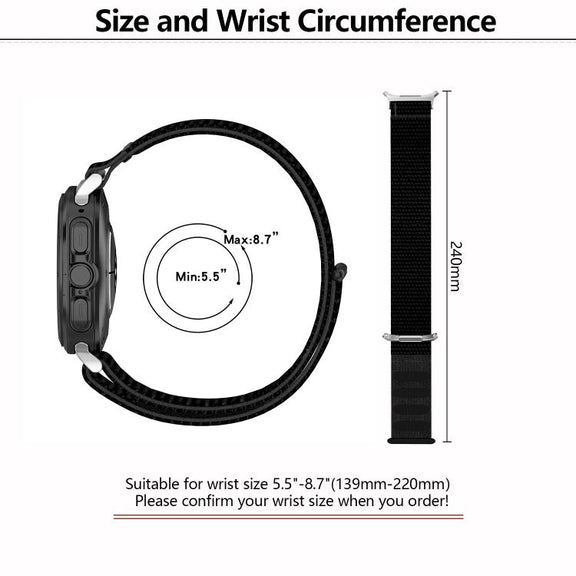 For Samsung Galaxy Watch Ultra 47mm / Ultra 2025 Kalebol Hook and Loop Fastener Nylon Braided Watch Band(Seashell)