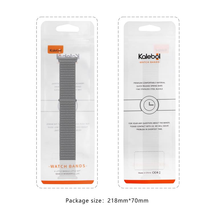 For Samsung Galaxy Watch Ultra 47mm Kalebol Quick Release Nylon Braided Watch Band(Lilac)