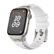 For Apple Watch 46mm / 49mm / 45mm / 44mm Kalebol High Stretch Silicone Armor Watch Band(Titanium White) - free shipping - PMc TechLife - Order now!