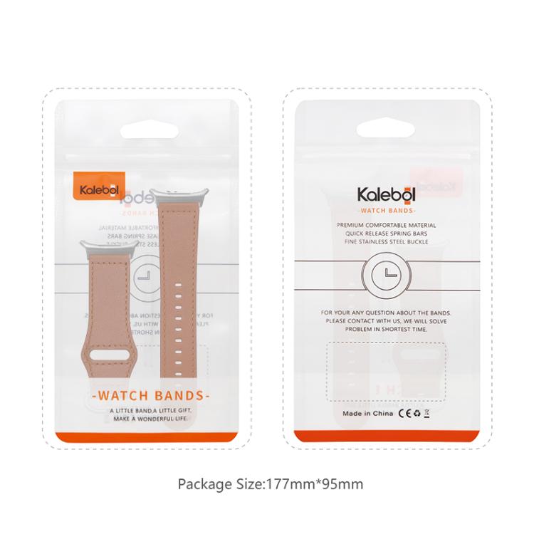 For Samsung Galaxy Watch Ultra 47mm Kalebol Genuine Leather Watch Band(Brown)