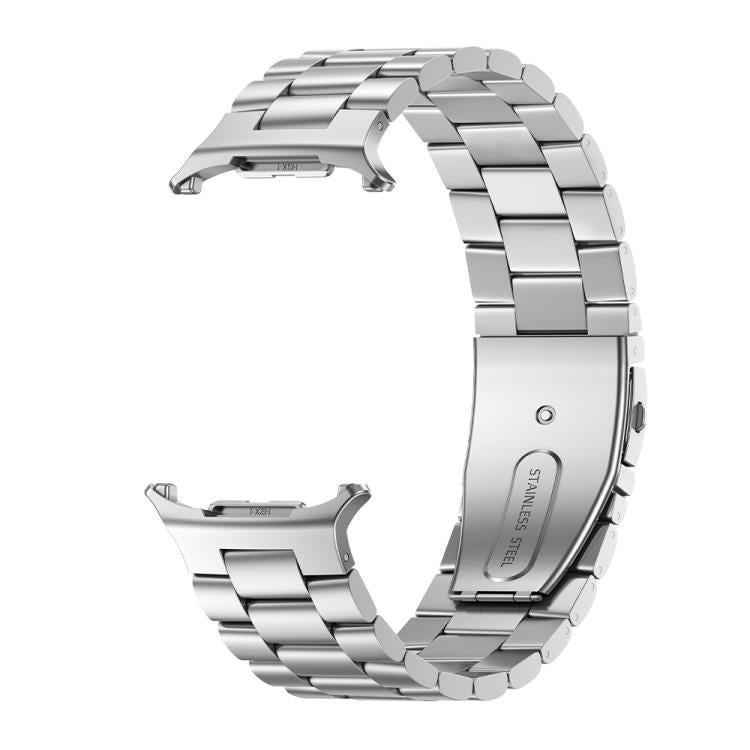 For Samsung Galaxy Watch Ultra 47mm Kalebol Three-bead Steel Watch Band(Silver)