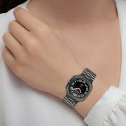 For Samsung Galaxy Watch Ultra 47mm Kalebol Three-bead Steel Watch Band(Silver)