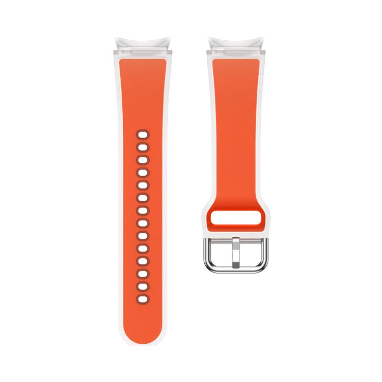 For Samsung Galaxy Watch 7  / 6 / 5 / 4 Kalebol Glacier Transparent Silicone Watch Band(Orange)
