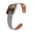 For Apple Watch 46mm / 49mm / 45mm / 44mm Kalebol Large Stud Buckle Leather Watch Band(Grey) - free shipping - PMc TechLife - Order now!