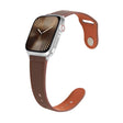 For Apple Watch 46mm / 49mm / 45mm / 44mm Kalebol Large Stud Buckle Leather Watch Band(Coffee) - free shipping - PMc TechLife - Order now!