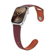 For Apple Watch 42mm / 41mm / 40mm / 38mm Kalebol Large Stud Buckle Leather Watch Band(Wine Red) - free shipping - PMc TechLife - Order now!