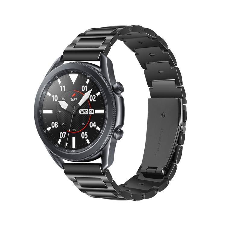 Kalebol 22mm Tooling Metal Zinc Alloy Watch Band(Black)