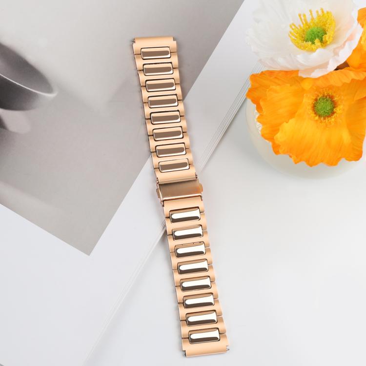 Kalebol 22mm Tooling Metal Zinc Alloy Watch Band(Rose Gold)