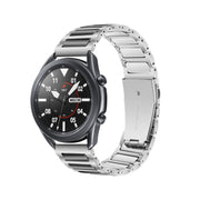 Kalebol 22mm Tooling Metal Zinc Alloy Watch Band(Silver Black)