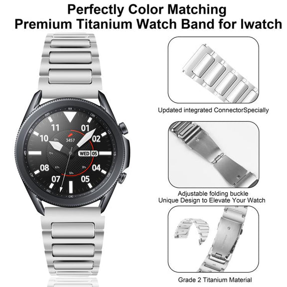 Kalebol 22mm Tooling Metal Zinc Alloy Watch Band(Silver)