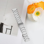 Kalebol 22mm Tooling Metal Zinc Alloy Watch Band(Silver)