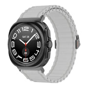 For Samsung Galaxy Watch Ultra 47mm / Ultra 2025 Kalebol Ocean Loop Nylon Braided Watch Band(White)