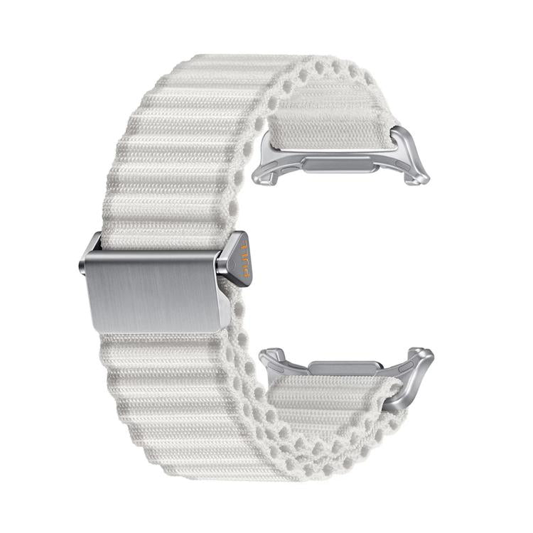 For Samsung Galaxy Watch Ultra 47mm / Ultra 2025 Kalebol Ocean Loop Nylon Braided Watch Band(White)