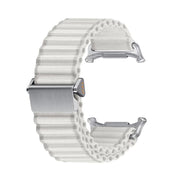 For Samsung Galaxy Watch Ultra 47mm / Ultra 2025 Kalebol Ocean Loop Nylon Braided Watch Band(White)