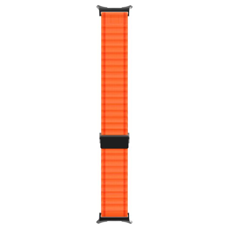 For Samsung Galaxy Watch Ultra 47mm Kalebol Ocean Loop Nylon Braided Watch Band(Orange)
