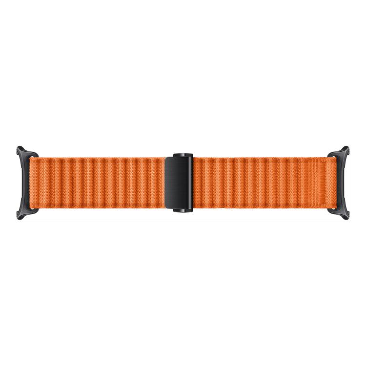 For Samsung Galaxy Watch Ultra 47mm Kalebol Ocean Loop Nylon Braided Watch Band(Orange)