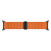 For Samsung Galaxy Watch Ultra 47mm Kalebol Ocean Loop Nylon Braided Watch Band(Orange)