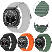 For Samsung Galaxy Watch Ultra 47mm / Ultra 2025 Kalebol Ocean Loop Nylon Braided Watch Band(White)