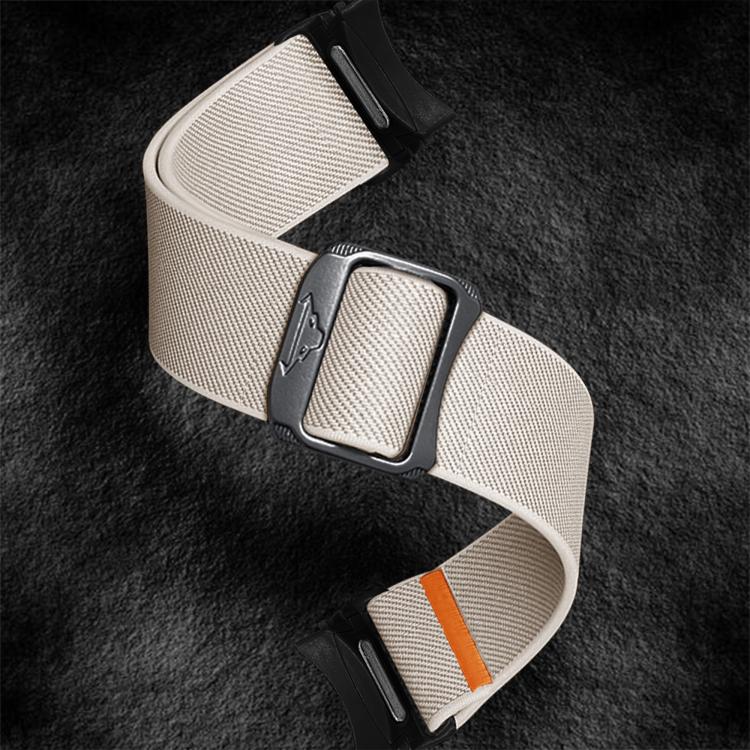 For Samsung Galaxy Watch 5 Pro / 6 / 7 Kalebol Button Elastic Nylon Watch Band(Starlight)