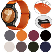For Samsung Galaxy Watch 5 Pro / 6 / 7 Kalebol Button Elastic Nylon Watch Band(Starlight)