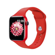 For Apple Watch 42mm / 41mm / 40mm / 38mm Kalebol Reverse Buckle Silicone Watch Band(Red)
