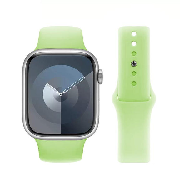 For Apple Watch 42mm / 41mm / 40mm / 38mm Kalebol Reverse Buckle Silicone Watch Band(Green)