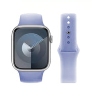 For Apple Watch 42mm / 41mm / 40mm / 38mm Kalebol Reverse Buckle Silicone Watch Band(Lavender)