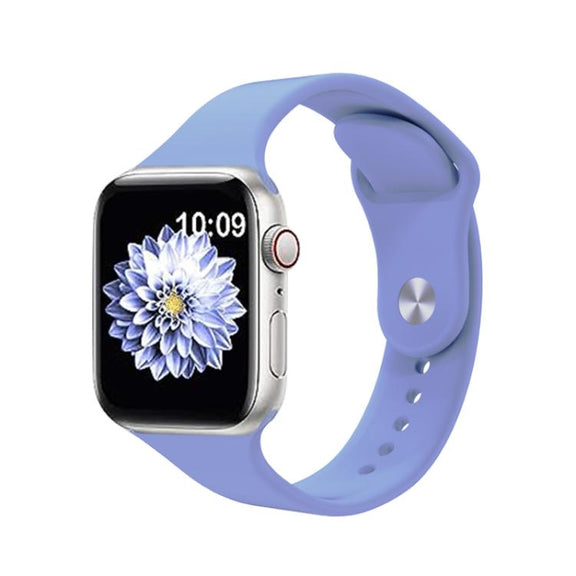 For Apple Watch 42mm / 41mm / 40mm / 38mm Kalebol Reverse Buckle Silicone Watch Band(Lavender)