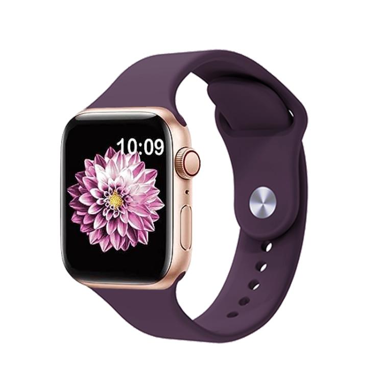 For Apple Watch 42mm / 41mm / 40mm / 38mm Kalebol Reverse Buckle Silicone Watch Band(Violet)