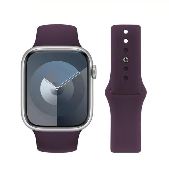 For Apple Watch 42mm / 41mm / 40mm / 38mm Kalebol Reverse Buckle Silicone Watch Band(Violet)